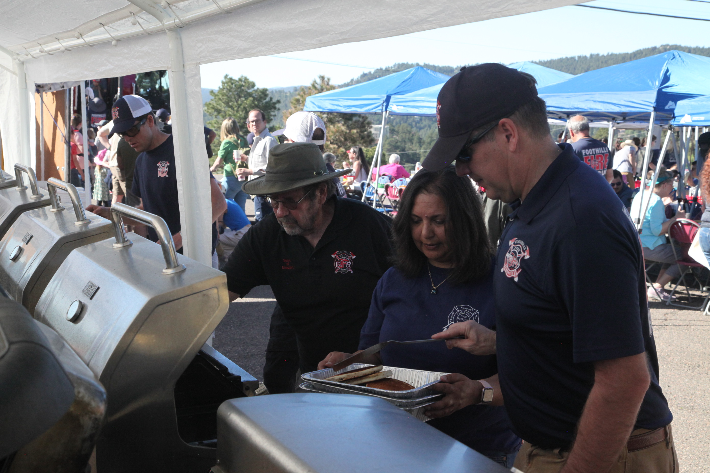 Firefighters Cooking at Pancake Breakfast